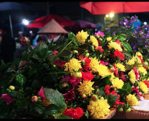 Hanoi-night-flower-market-rose